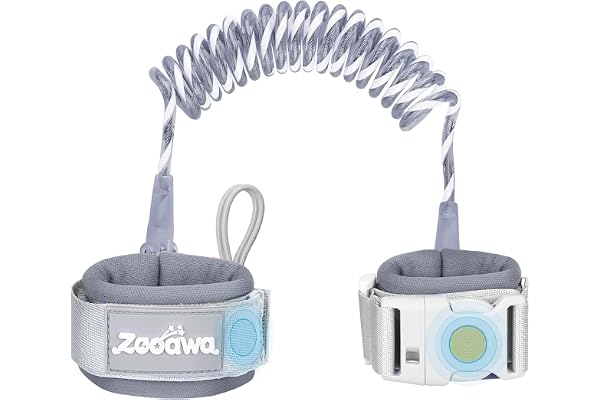 Zooawa Toddler Leash, Toddler Kids Harness Anti Lost Wrist Link with Magnetic Lock, Reflective Safety Baby Child Walking Wris