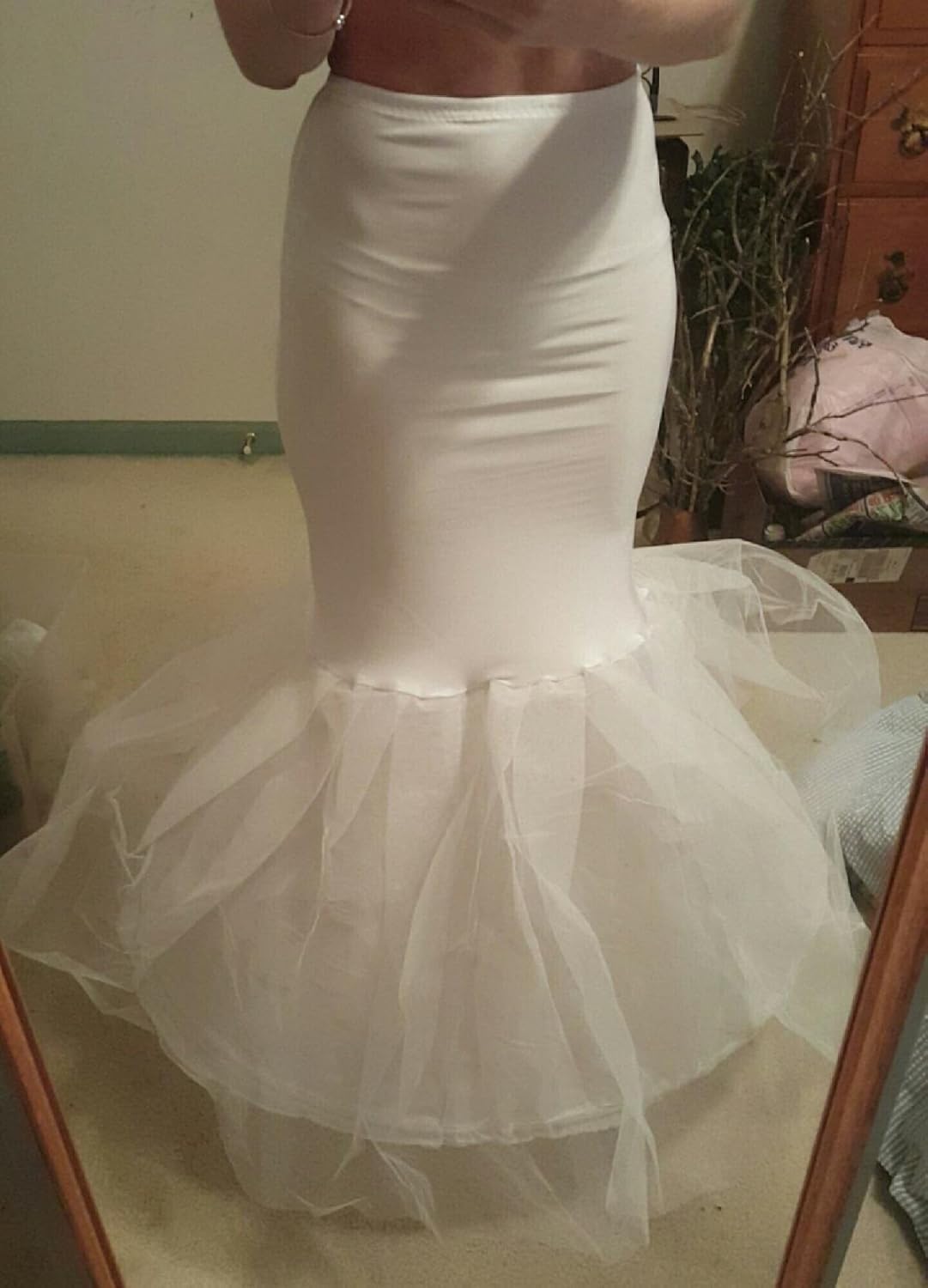 NEJLSD Bridal Mermaid Adjustable Crinoline Petticoat/slips/underskirt: Clothing