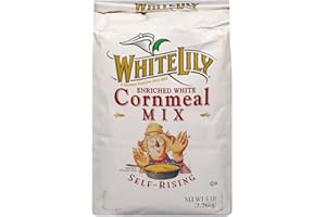 White Lily Enriched White Self-Rising Cornmeal Mix 5 Lb Bag by White Lily