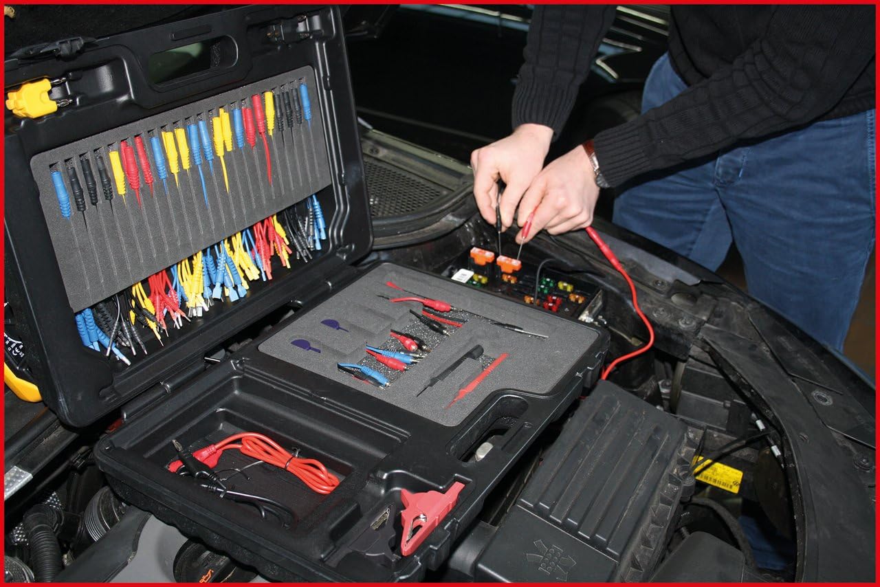 KS Tools 150.0950 12/24V Master diagnostic test and measurement lead set, 92 pcs, Green,red, SIZE - Image 5