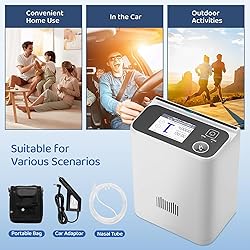 Portable Oxygen Generator with Accessory and Bag