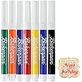 Bakerpan Food Coloring Markers, Standard Tip Edible Markers for Cookie Decorating, Edible Colored Ink Pens - Set of 7 (Made in USA)