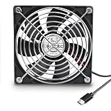 Ventilateur 140mm Double 2 In 1 USB Fan Grille Vitesse Réglable Ventilateur De PC 5V Fan Cooler Refroidisseur 14cm Cooling Pour Ps4 Ps3 Xbox Routeur Mini Pc Mat 14cm