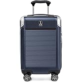 Travelpro Platinum Elite Hardside Expandable Carry on Luggage, 8 Wheel Spinner, TSA Lock, Hard Shell Polycarbonate Suitcase, True Navy Blue, Compact Carry on 20-Inch