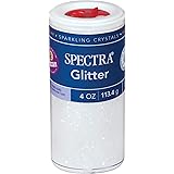 Pacon Spectra Glitter Sparkling Crystals, Clear, 4-Ounce Jar (91830)