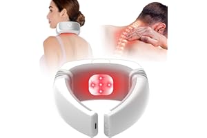 iKeener Neck Massager for Pain Relief - LLLT (650nm & 808nm) Relaxer, Cordless Fatigue Relief Device for Arthritis and Muscle