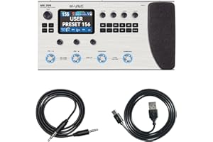 M-VAVE Multi-Effects Guitar Bass Pedal with 360+ Effects IRS Delay, Reverb, Modulation, Preamp, AMP Model, 160 Preset Storage, Built-in 300' LOOPER 128 Drum Machine, DS MK-300 MIDI Support