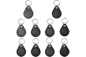 XIXEI 10 pcs 13.56MHz RFID Proximity ID Card Key Tags Writable rewritable UID fob tag