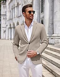 COOFANDY Men Casual Blazer Jacket Lightweight