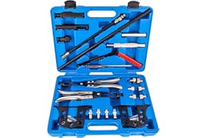 aremnry Valve Spring Compressor Cylinder Head Service Set Universal Overhead Engine Valve Spring Remover and Installer OHV OHC Compressor Tool for 8 16 and 24 Valve Engines