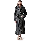 KORBLISS Robes for Women – Premium Plush Fleece Long Bathrobe for Women with Shawl Collar, Soft Warm Womens Robe
