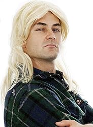ALLAURA - Garth Wig Blonde Mullet Wigs Men 80s