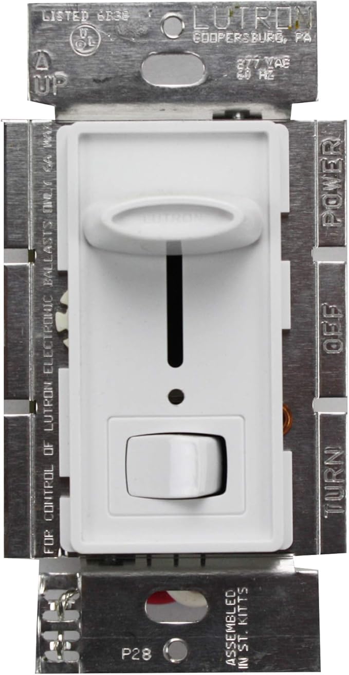 Lutron Sf12P2773Wh White Skylark 277V 6A Fluorescent 3Way Preset
