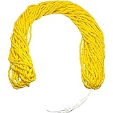 Czech 11/0 Glass Seed Beads - 12 String Hanks, Total10 Colors (Dark Yellow)