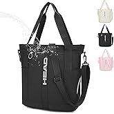 HEAD Crossbody Gym Tote for Women, Waterproof Small Gym Shoulder Bags with Detachable Strap for Shopping/College/Travel