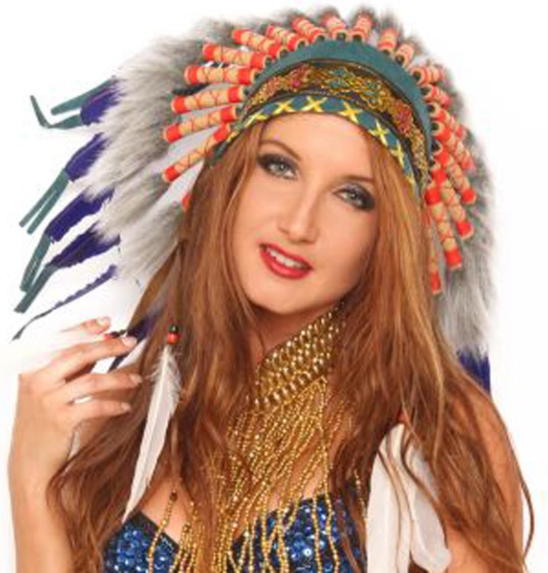Western Fashion Native American Indian Feather Headdress