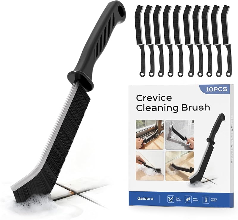 10 Pezzi Spazzola per Pulire Doccia, Spazzola Pulizia Fessure per Bagno, Cucina, Toilette, Lavandino, Pavimento, Finestre e Scarico — foto 1 di 5