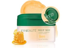 MYMERRY Cleansing Balm, Naturium Makeup Remover Balm for Sensitive Skin, Waterproof Mascara Makeup Remover, Face Eyes Lip Cleanser, Honey Scented, Coconut Oil, Vitamin E & Hyaluronic Acid, 2.65 Oz