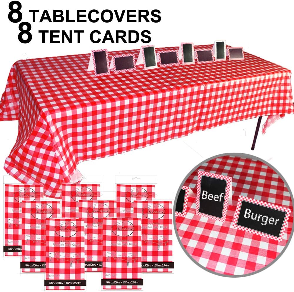 Best red check table cloth