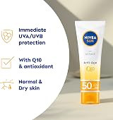 NIVEA SUN UV Face Anti-Age SPF 50 Cream 50ml Q10 Protects UVA UVB Wrinkles view 2