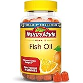 Nature Made Fish Oil Omega 3 Gummies, Omega 3 Fish Oil Supplements, Healthy Heart Support, 90 Gummies, 45 Day Supply
