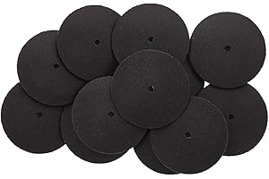 EUROTOOL Unmounted Silicone Polisher, Knife-Edge, Black, Medium Grit, 12 Pack | POL-310.20