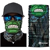Skull Face Sun Mask Half,Bandanas,Neck Gaiter, Headwear, Headband for Fishing, Hunting,Yard Work