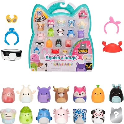 Squish-a-longs Mini-Squish 14-Pack Wave 6 Style 2 Wilfred Darlene Jacken