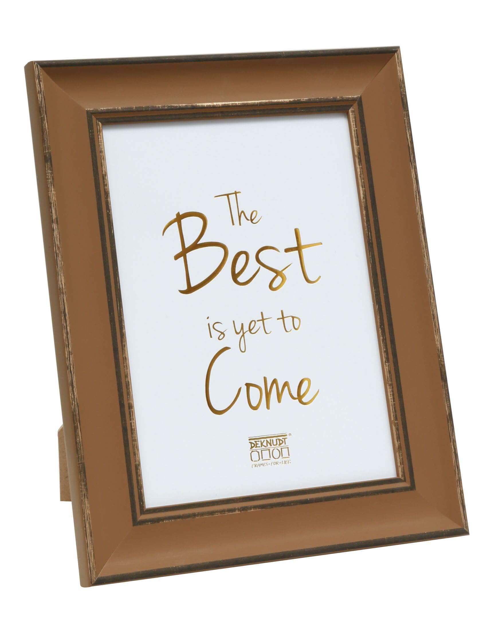 Deknudt Frames S46XF3_10.0x15.0 Resin Photo Frame 10 x 15 cm Brown