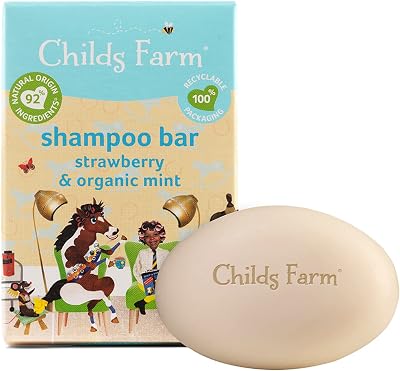 Childs Farm Kids Shampoo Bar 60g Strawberry Mint All Hair Types