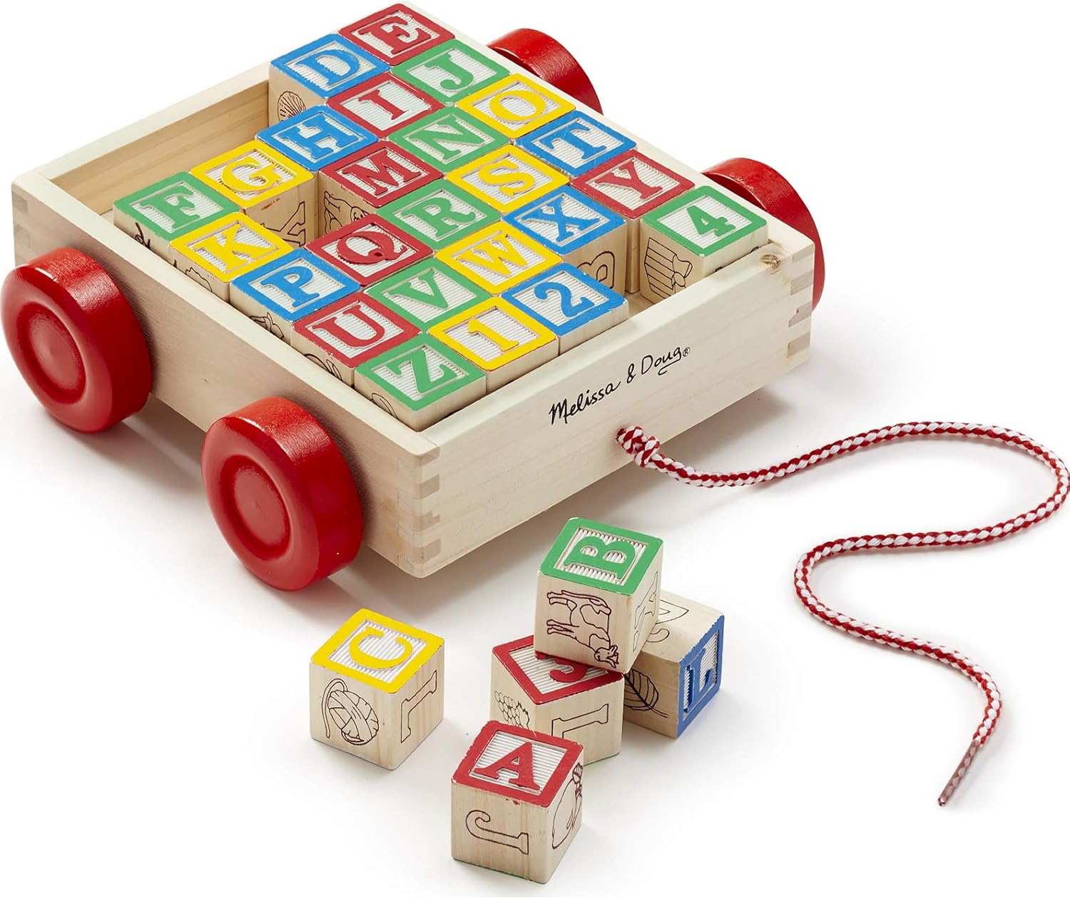 Gorgeous Melissa Doug Classic Abc 30 Piece Wooden Block Cart Bundle With 1 Theme Compatible M D Scratch Art Mini Pad Fast Shipping To You Serambi Disbud Kepriprov Go Id