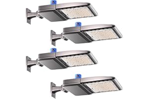 Lightdot 150W Parking Lot LED Light 22500Lm(150Lm/W) Pole Lights Outdoor with Smart Photocell 5000K ETL Listed LED Parking Lot Lights Outdoor for Yard/Driveway- 4Pack 7Yrs Warranty