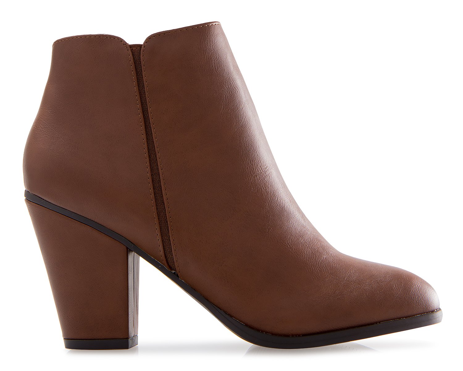 Olivia K Women's Casual Almond Toe Mid High Heel Ankle Bootie - Image 3