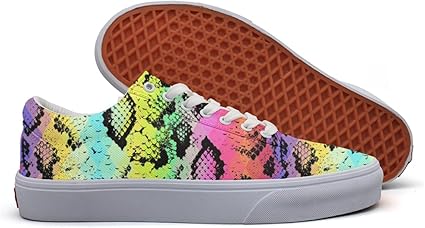 snakeskin canvas shoes