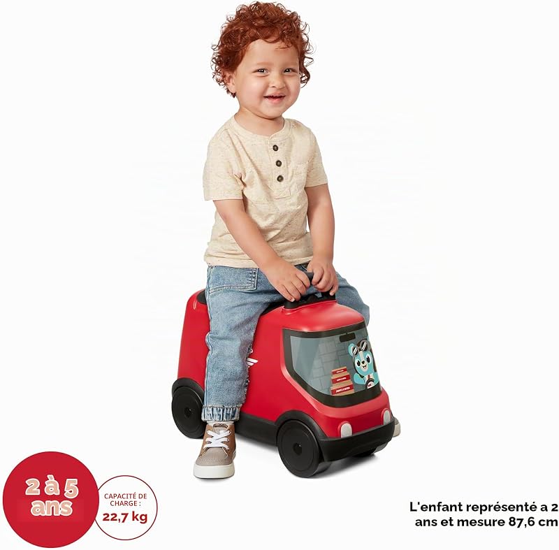 Camion de Transport et de Livraison, Jouet Rouge à Monter pour Tout-Petits de 2 Ans et Plus