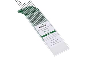 Rstar TIG Welding Tungsten Electrodes Pure Tungsten 1/16” x 7” (Green, WP) 10-Pack