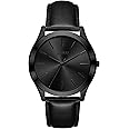 BUREI Men Watches Fashion Business Analog Stainless Steel Quartz Waterproof Watches for Men