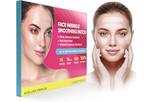 Forehead and Facial Wrinkle Patches: Anti Wrinkle Care Patches Overnight - Facial Patche for Forehead, Smile Line, Under Eye 
