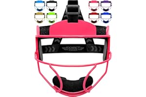 Exxact Sports Softball Face Mask Girls Youth & Adult, Protective Lightweight Fielders Mask Softball Youth for Enhanced Perfor