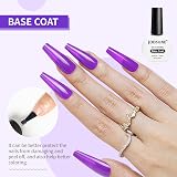 JODSONE Gel Nail Polish Set 2 x 10 ml Base Coat Top Coat Bright Surface view 3