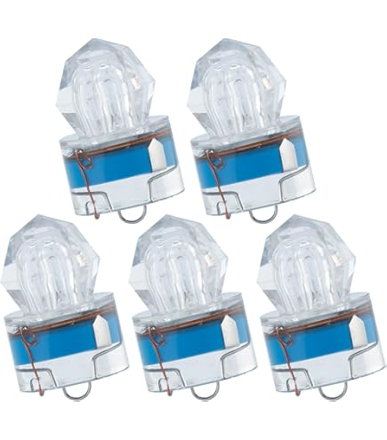 Power Squid Flash LED Deep Drop Underwater Fishing Light Diamond Squid Strobe Pearl In Deep - Foto 4