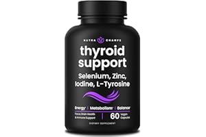 NutraChamps Thyroid Support & Adrenal Support Supplement 2-in-1 Formula with Iodine & Ashwagandha for Energy, Metabolism, Focus, Adrenal Fatigue & Stress Relief, Cortisol Balance for Women & Men