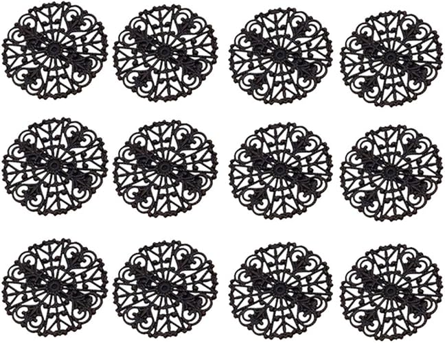 Amazon 全5種類 銅製ブローチ 透かし彫り ブロンズ ジャケット コート 襟 アクセサリー ユニーク 約12個入り レッドブロンズ ブローチ 通販