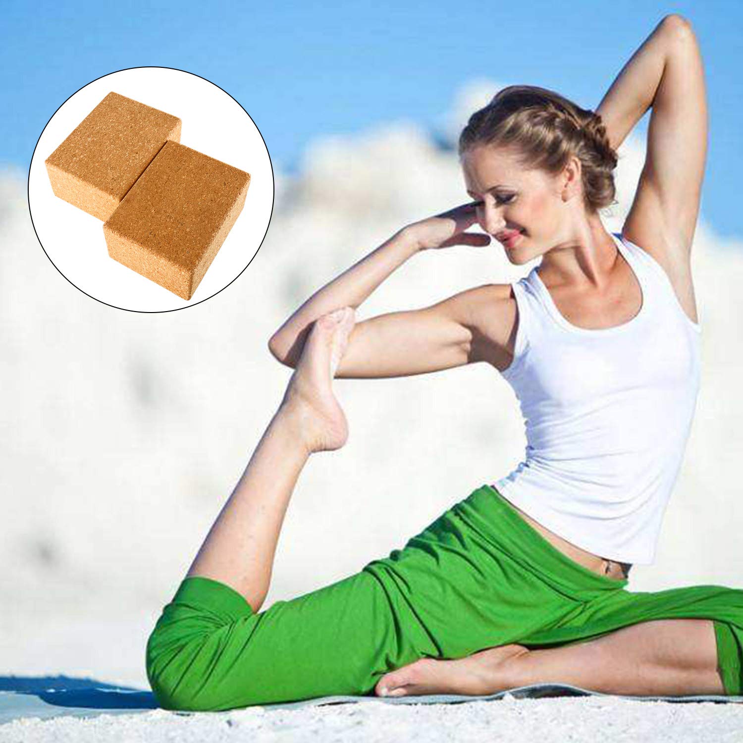 Amazon.com: Bloques de yoga Yaegoo, juego de 2, 3 pulgadas x ...