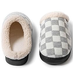 UBFEN Mens Slippers for Indoor Bedroom Memory Foam