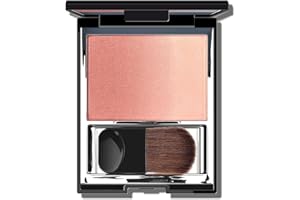 KYDA Warm Rose Shimmer Blush, Gradient Cameo Brown Pink Color, Micro-fine Pearl Powder Blush, Soft Buildable Cheek Color, Lig