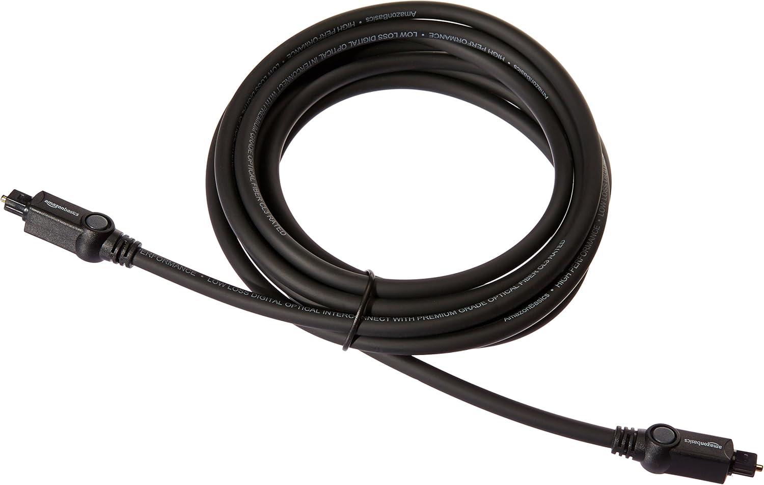 Basics CL3 Rated Optical Audio Digital Toslink Cable - 10 Feet: Electronics