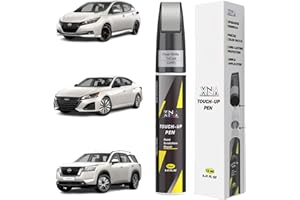 XNA Pearl White TriCoat(QAB) for Nissan Touch Up Paint Pen, 2 in 1 Car Scratch Remover with Pen Tip and Brush, Exact Color-Matched for Car Paint Scratch Repair, Quick & Easy Fix Chips and Nicks