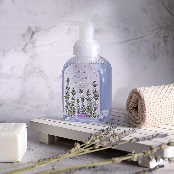 ROMIIE ZOI MINI FOAMING HAND SOAP – PACK OF 6 – ALOE, LAVENDER, LILY, PEONY, HYDRANGEA, ROSE – 260 ML/ 8.7 FL. OZ EACH