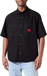 HUGO Men's Eratino Shirt Black Size Medium view 1